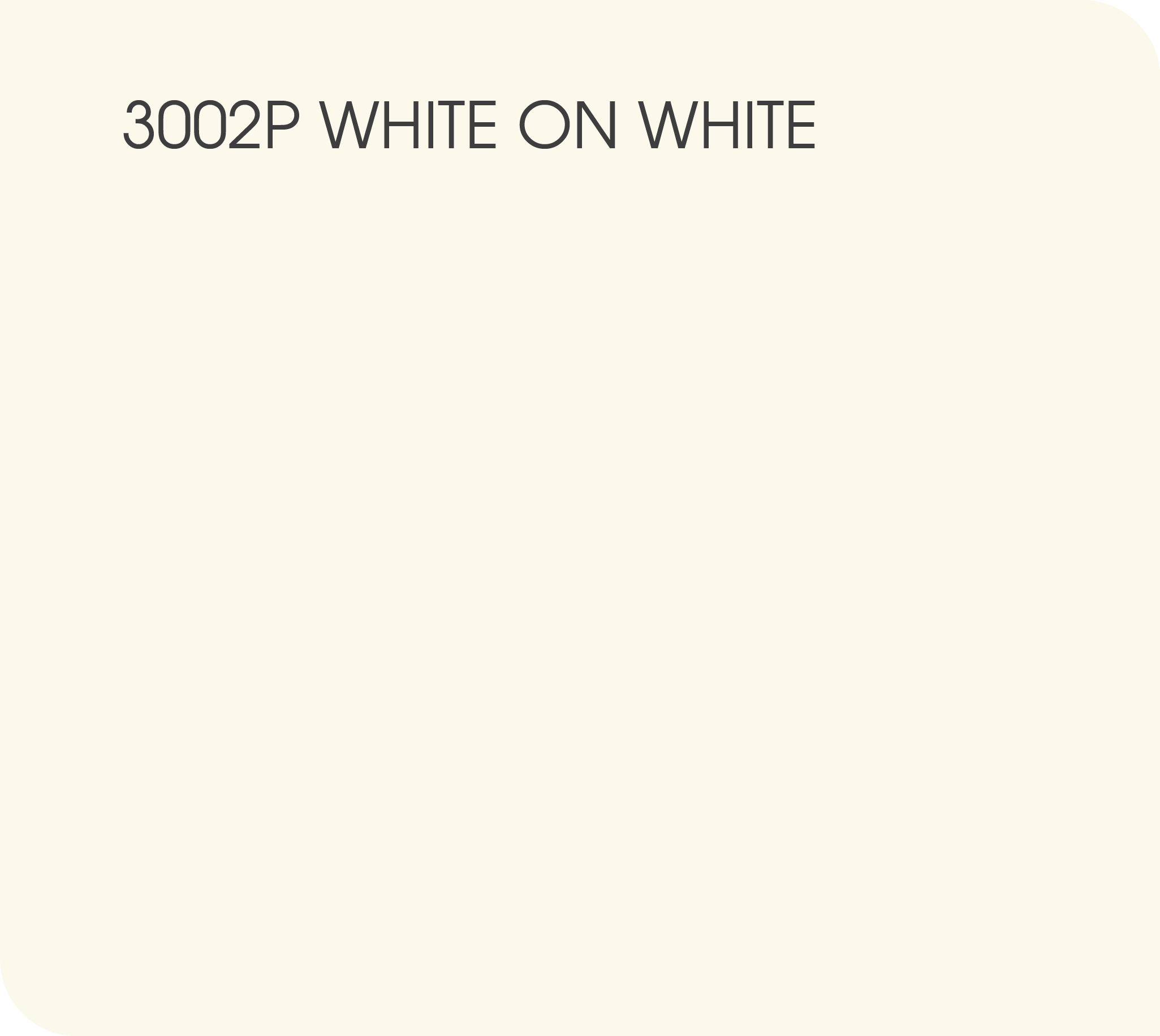 White on White